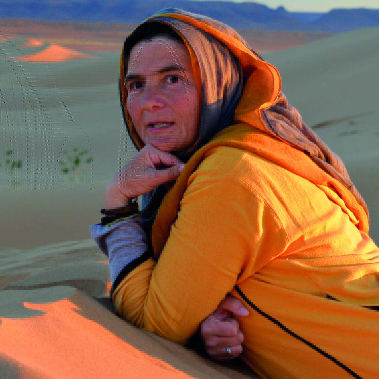 Karla Ahansal in der Sahara